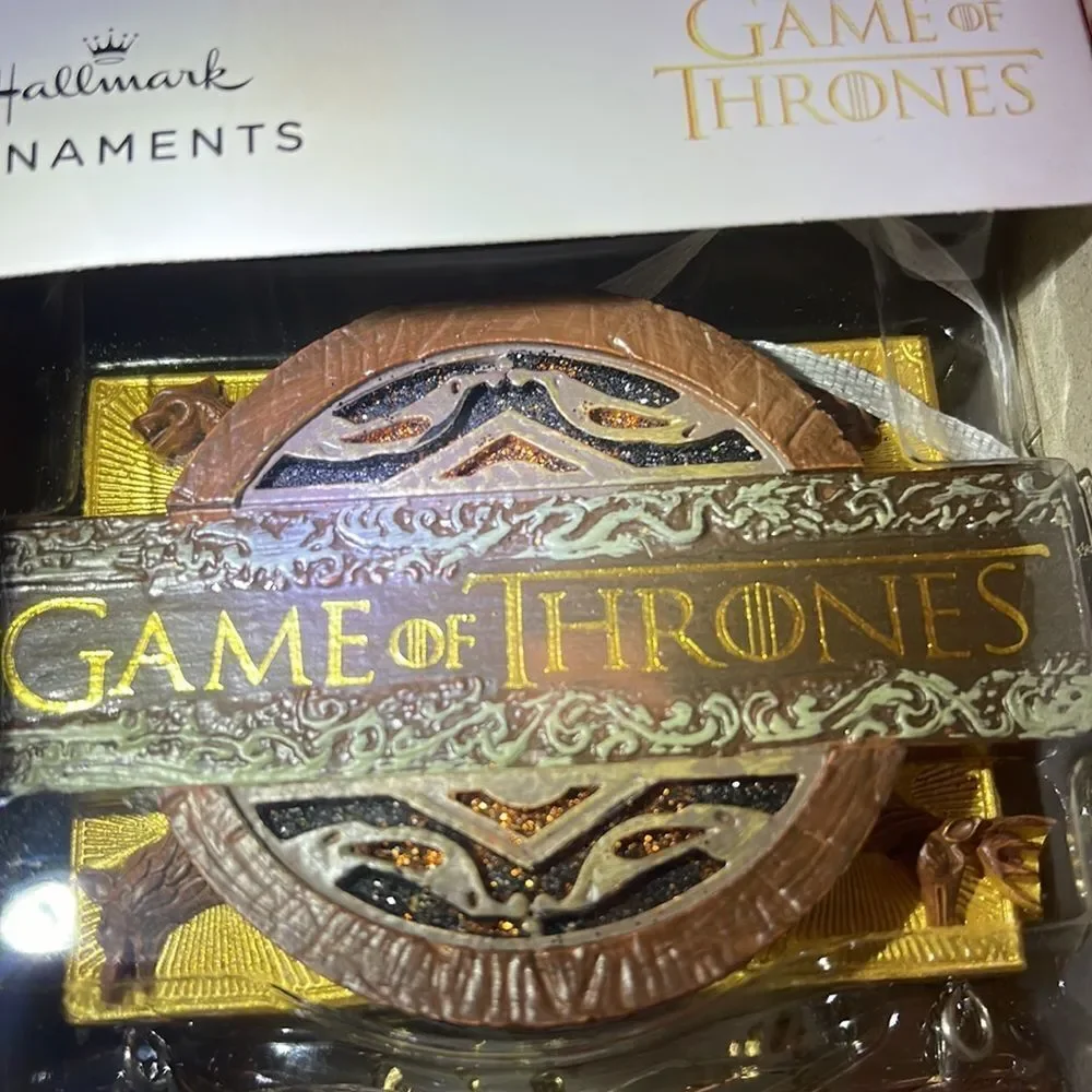 GOT game of thrones logo/arms/shield symbol hallmark ornament 2022